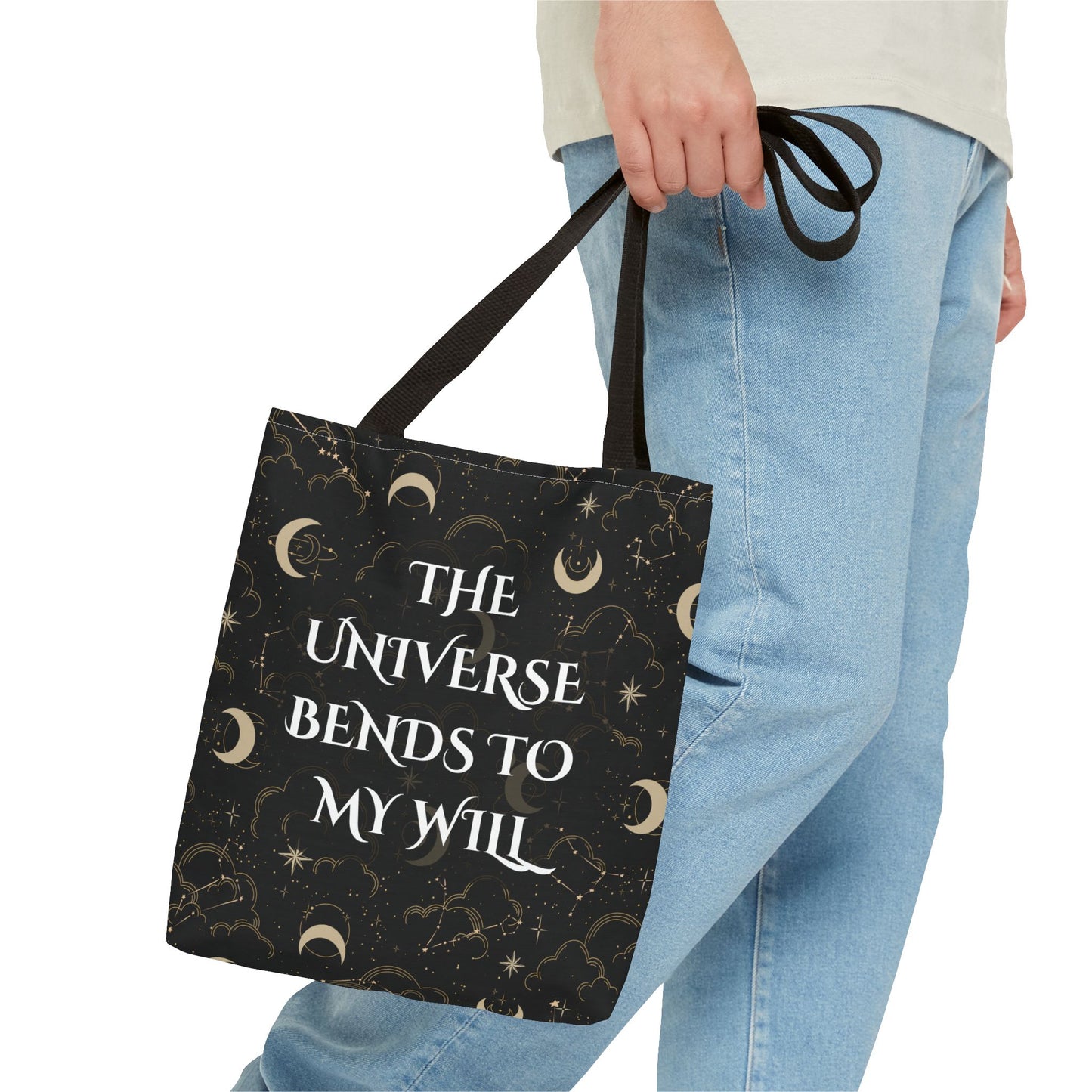 Astrology Tote Bag - The Universe Bends to My Will | Celestial Design for Magic Lovers