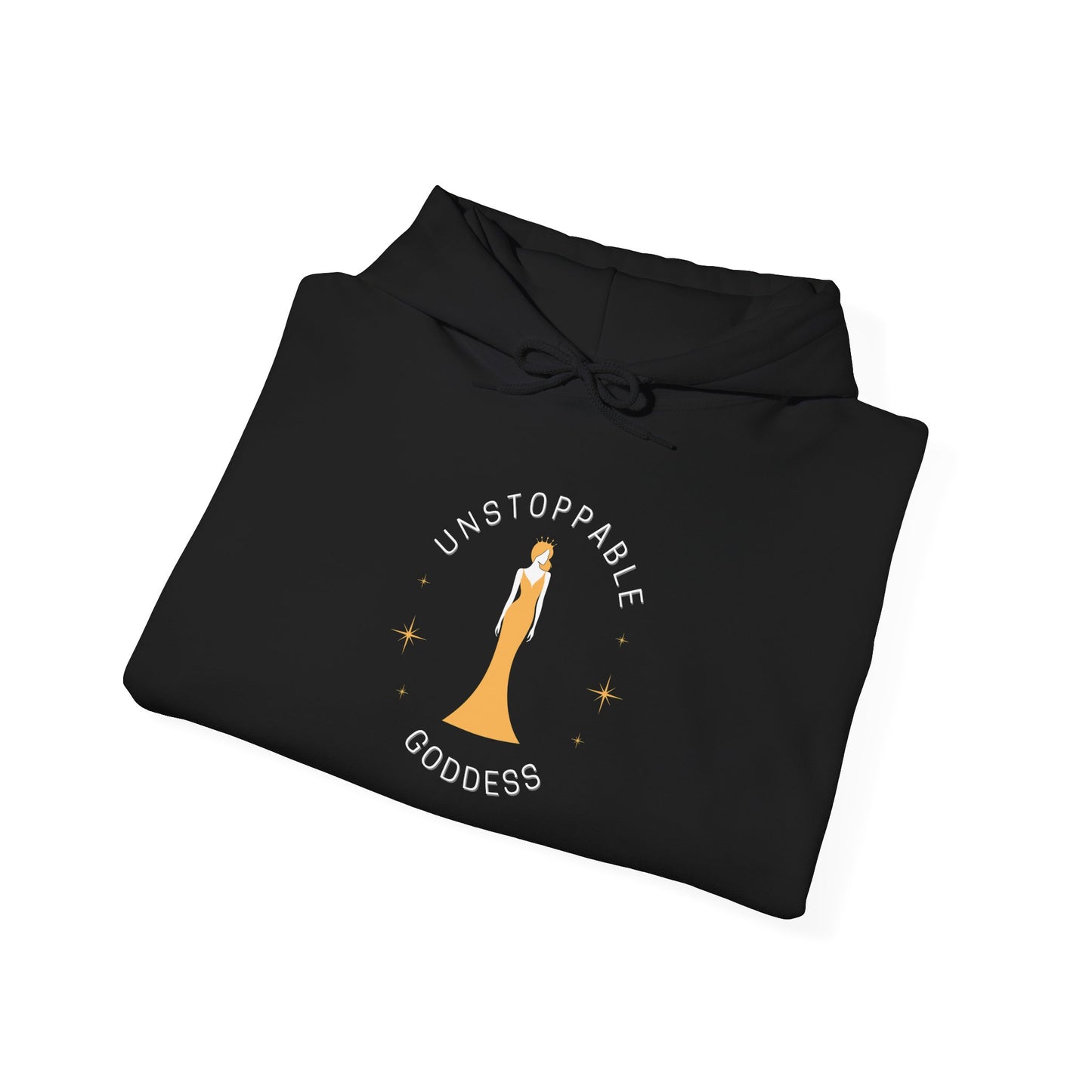 Unstoppable Goddess Hooded Sweatshirt - Empowering Unisex Heavy Blend™ Hoodie