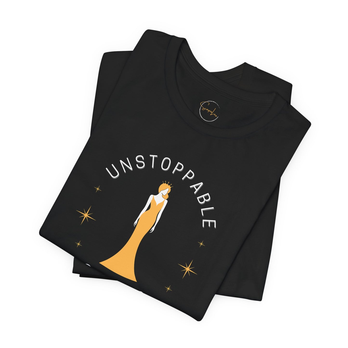 Unstoppable Goddess T-Shirt - Empowering Unisex Short Sleeve Tee