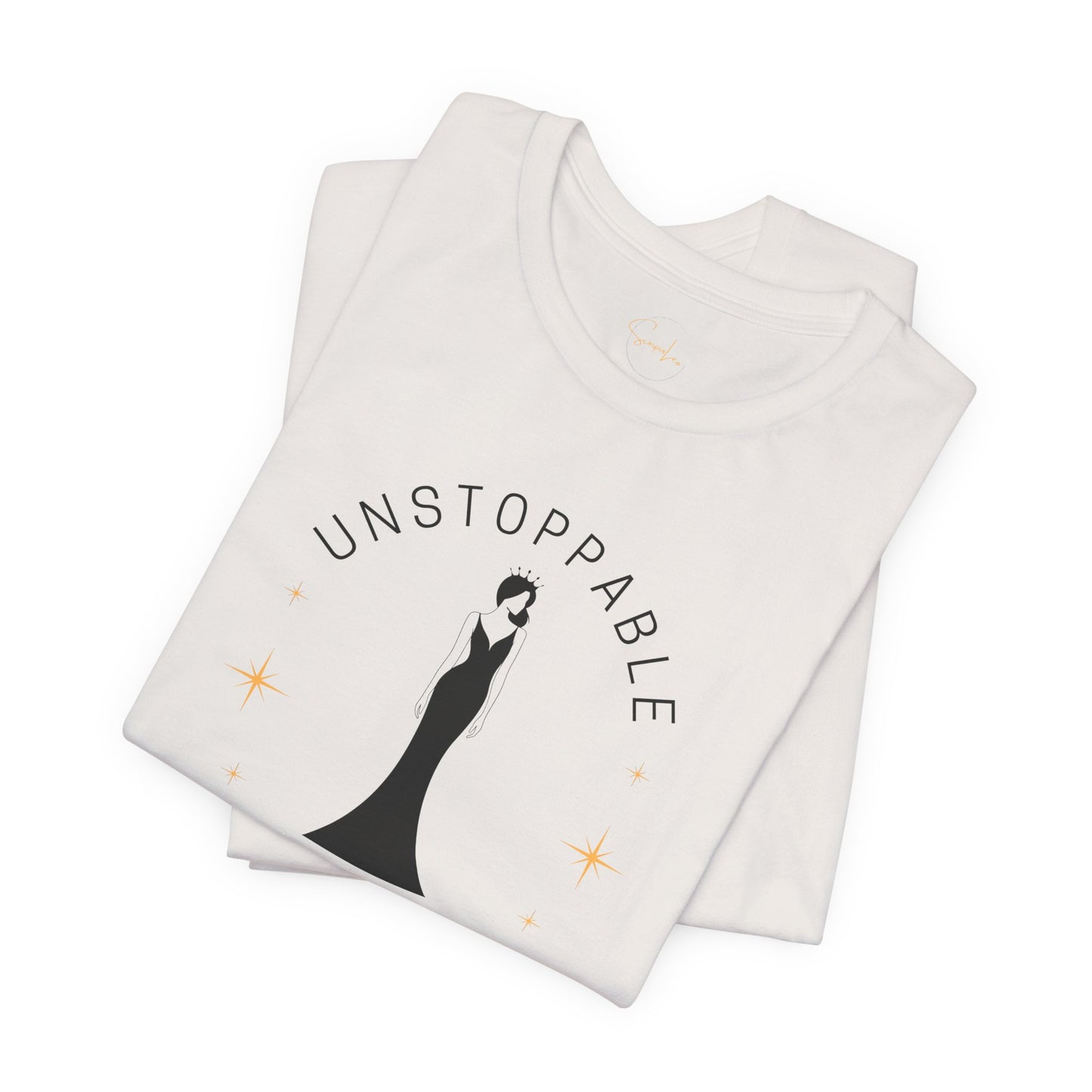 Unstoppable Goddess T-Shirt - Empowering Unisex Short Sleeve Tee