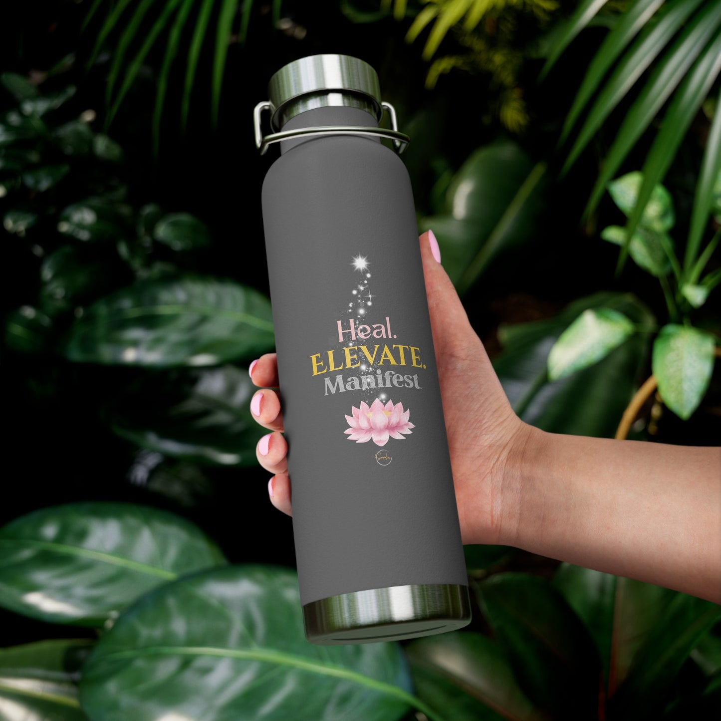 Goddess Energy Insulated Water Bottle – Heal, Elevate, Manifest | 22oz Copper Vacuum Flask for Wellness & Self-Care