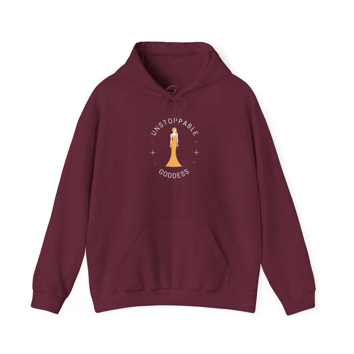 Unstoppable Goddess Hooded Sweatshirt - Empowering Unisex Heavy Blend™ Hoodie
