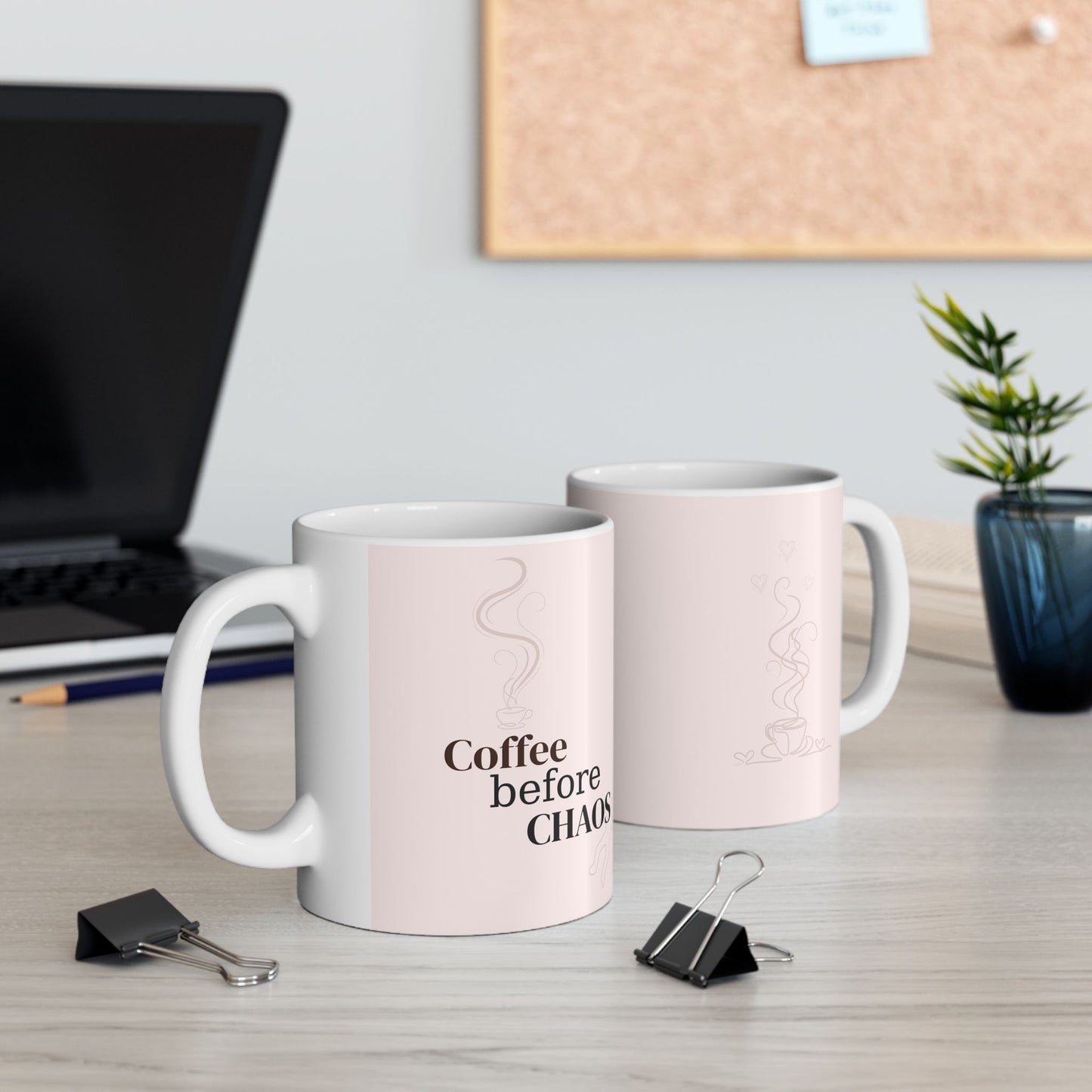 Coffee Before Chaos Ceramic Mug
