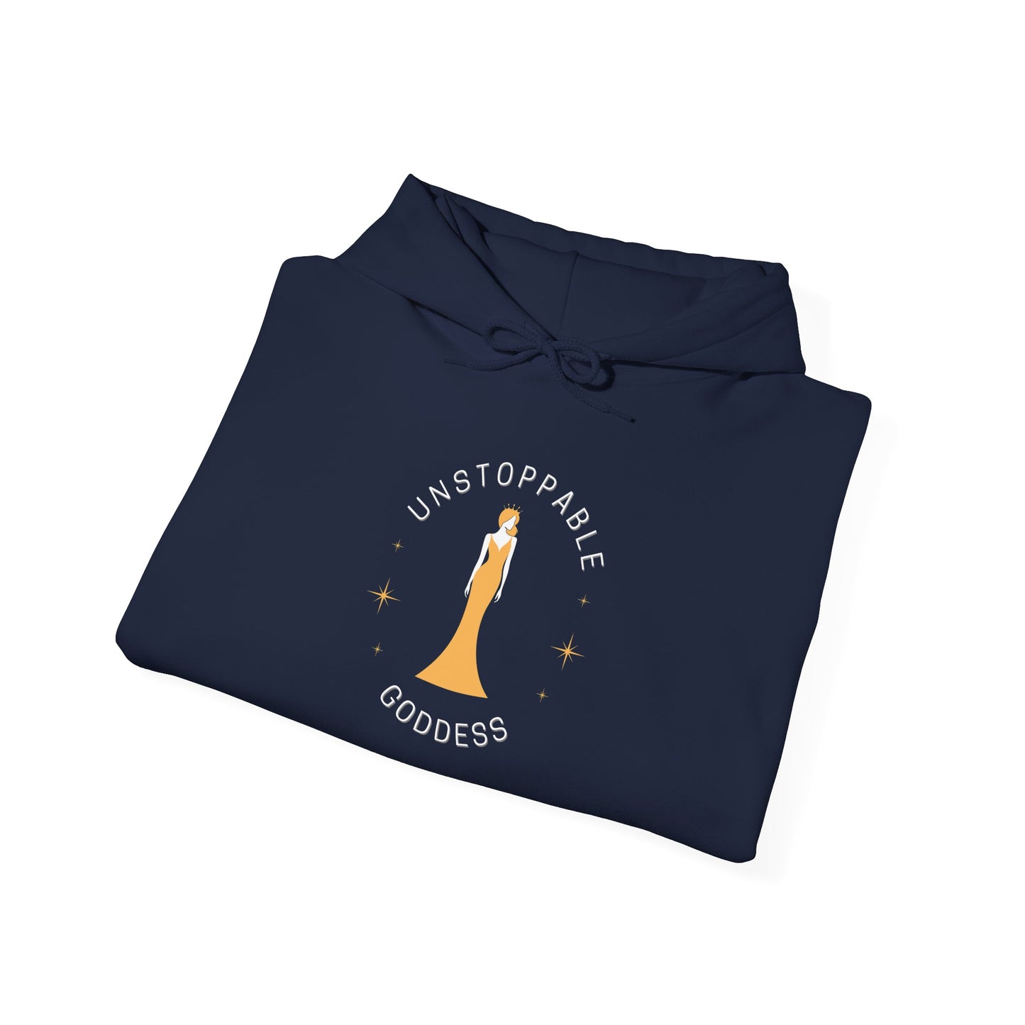 Unstoppable Goddess Hooded Sweatshirt - Empowering Unisex Heavy Blend™ Hoodie