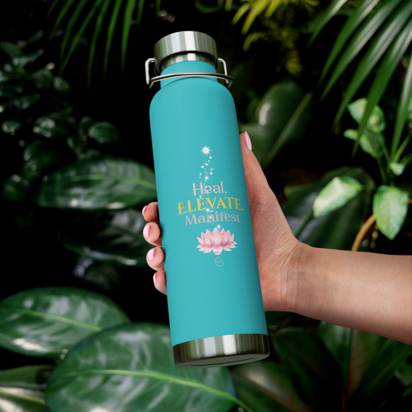 Goddess Energy Insulated Water Bottle – Heal, Elevate, Manifest | 22oz Copper Vacuum Flask for Wellness & Self-Care
