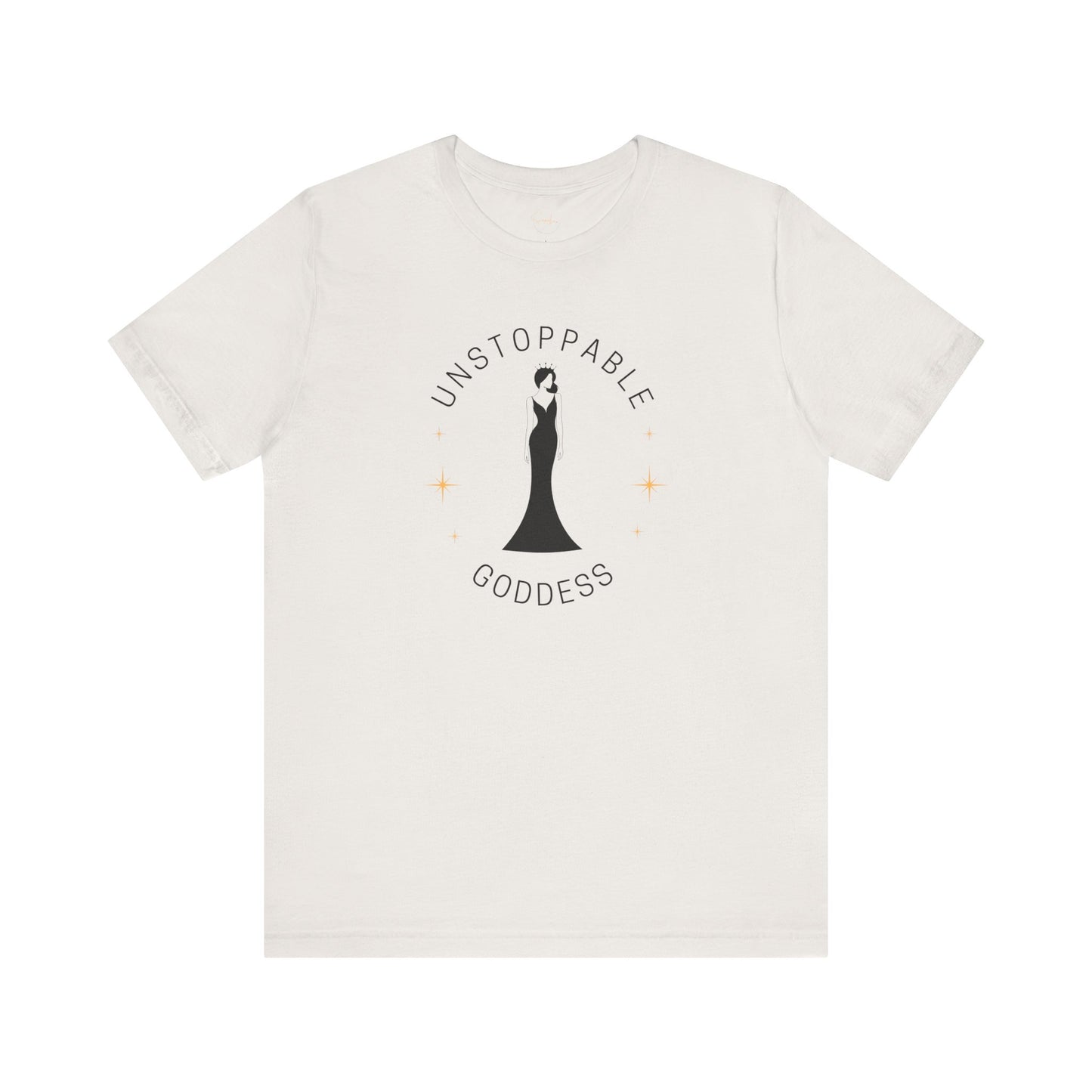 Unstoppable Goddess T-Shirt - Empowering Unisex Short Sleeve Tee