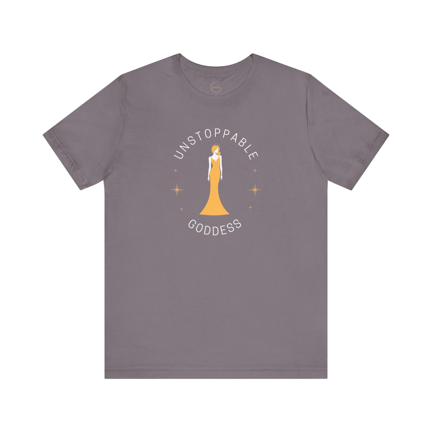 Unstoppable Goddess T-Shirt - Empowering Unisex Short Sleeve Tee
