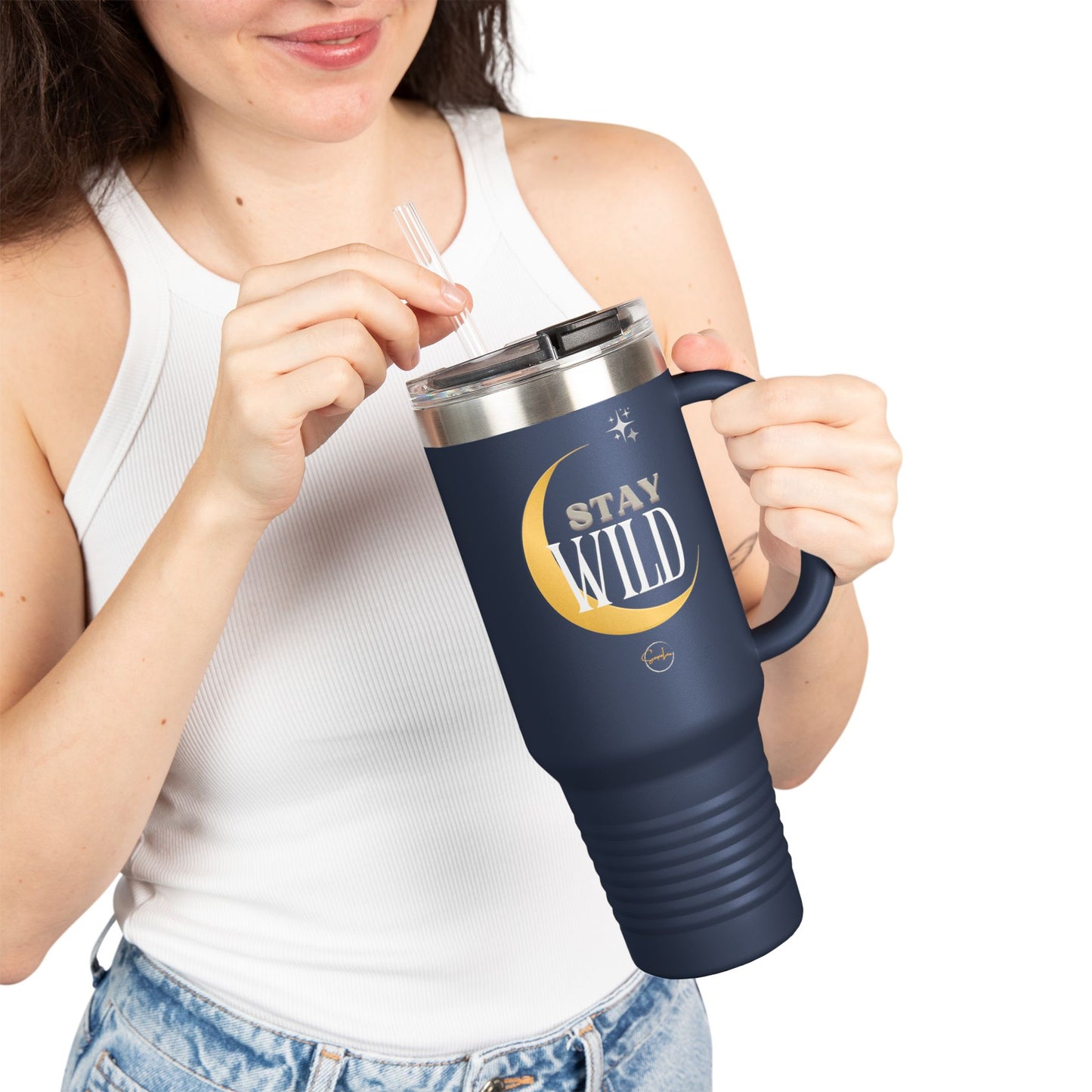 Stay Wild Insulated Travel Mug - 40oz Adventure Companion