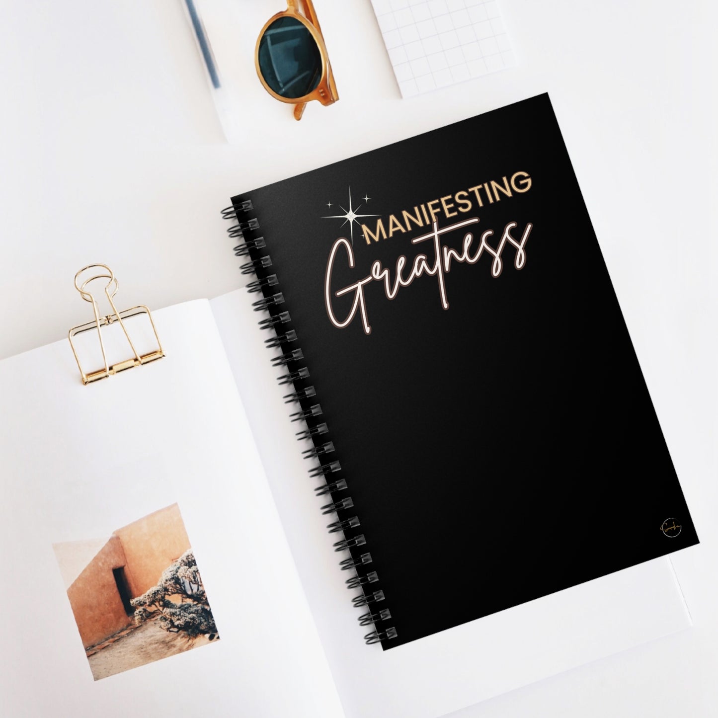 Manifesting Greatness Spiral Notebook - Perfect for Goal Setting and Inspiration