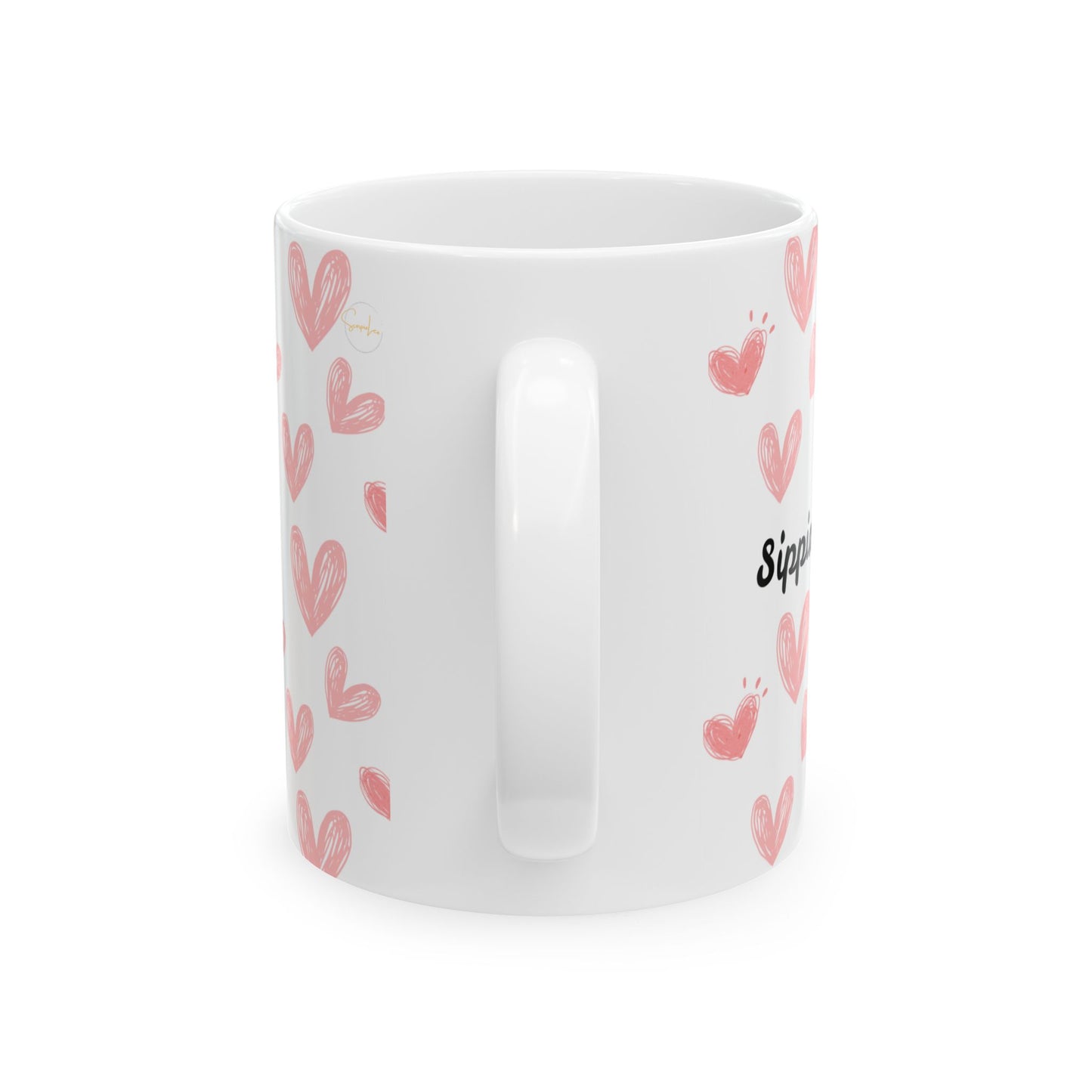 Self-Love Ceramic Mug | Cute Hearts Design | Perfect Gift for Anyone