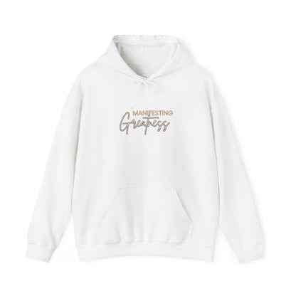Manifesting Greatness Hoodie - Unisex Heavy Blend Sweatshirt for Empowerment & Comfort