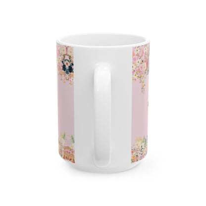 Floral Ceramic Mug – Beautiful Blooming Design for Coffee Lovers