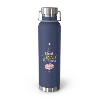 Goddess Energy Insulated Water Bottle – Heal, Elevate, Manifest | 22oz Copper Vacuum Flask for Wellness & Self-Care