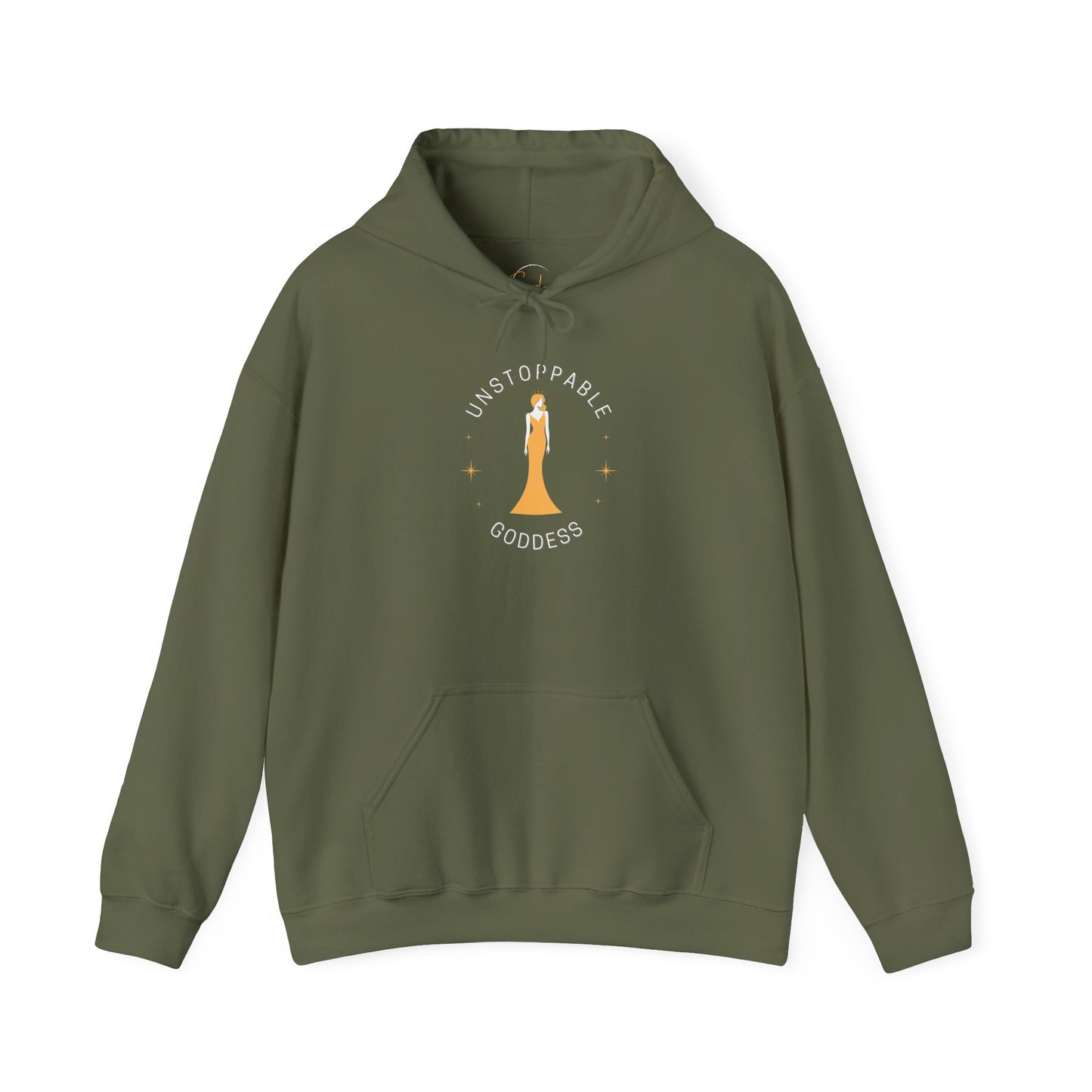 Unstoppable Goddess Hooded Sweatshirt - Empowering Unisex Heavy Blend™ Hoodie