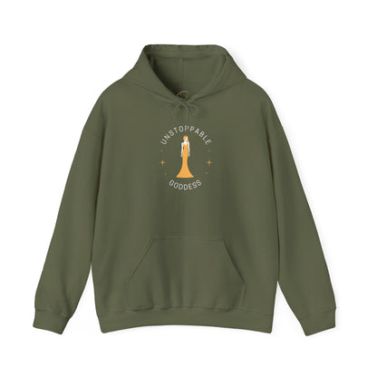 Unstoppable Goddess Hooded Sweatshirt - Empowering Unisex Heavy Blend™ Hoodie