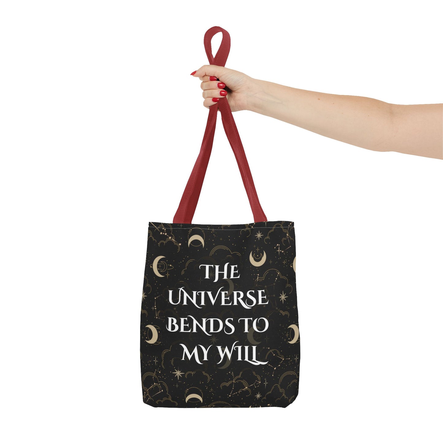 Astrology Tote Bag - The Universe Bends to My Will | Celestial Design for Magic Lovers