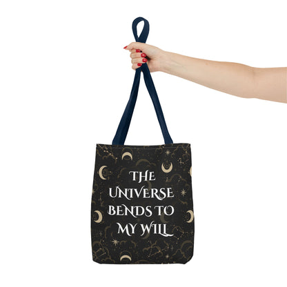 Astrology Tote Bag - The Universe Bends to My Will | Celestial Design for Magic Lovers