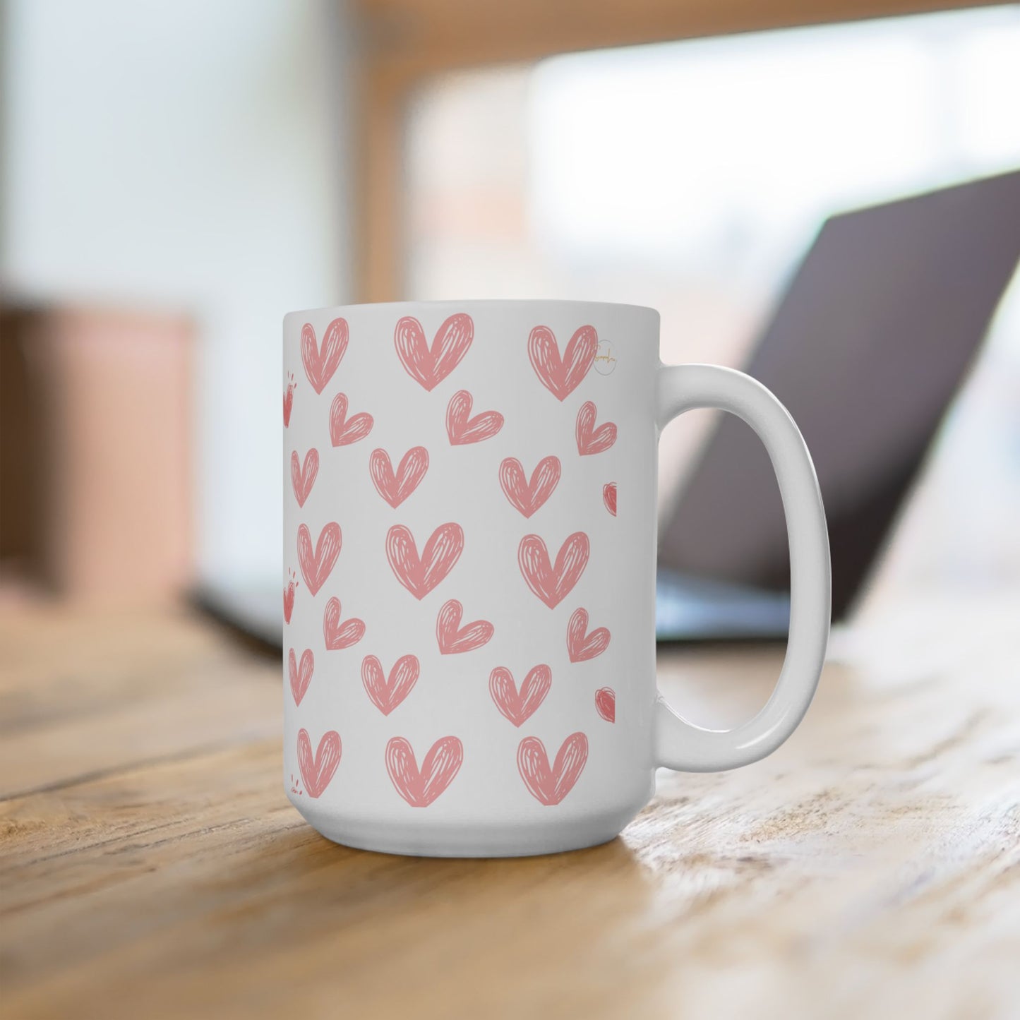 Self-Love Ceramic Mug | Cute Hearts Design | Perfect Gift for Anyone