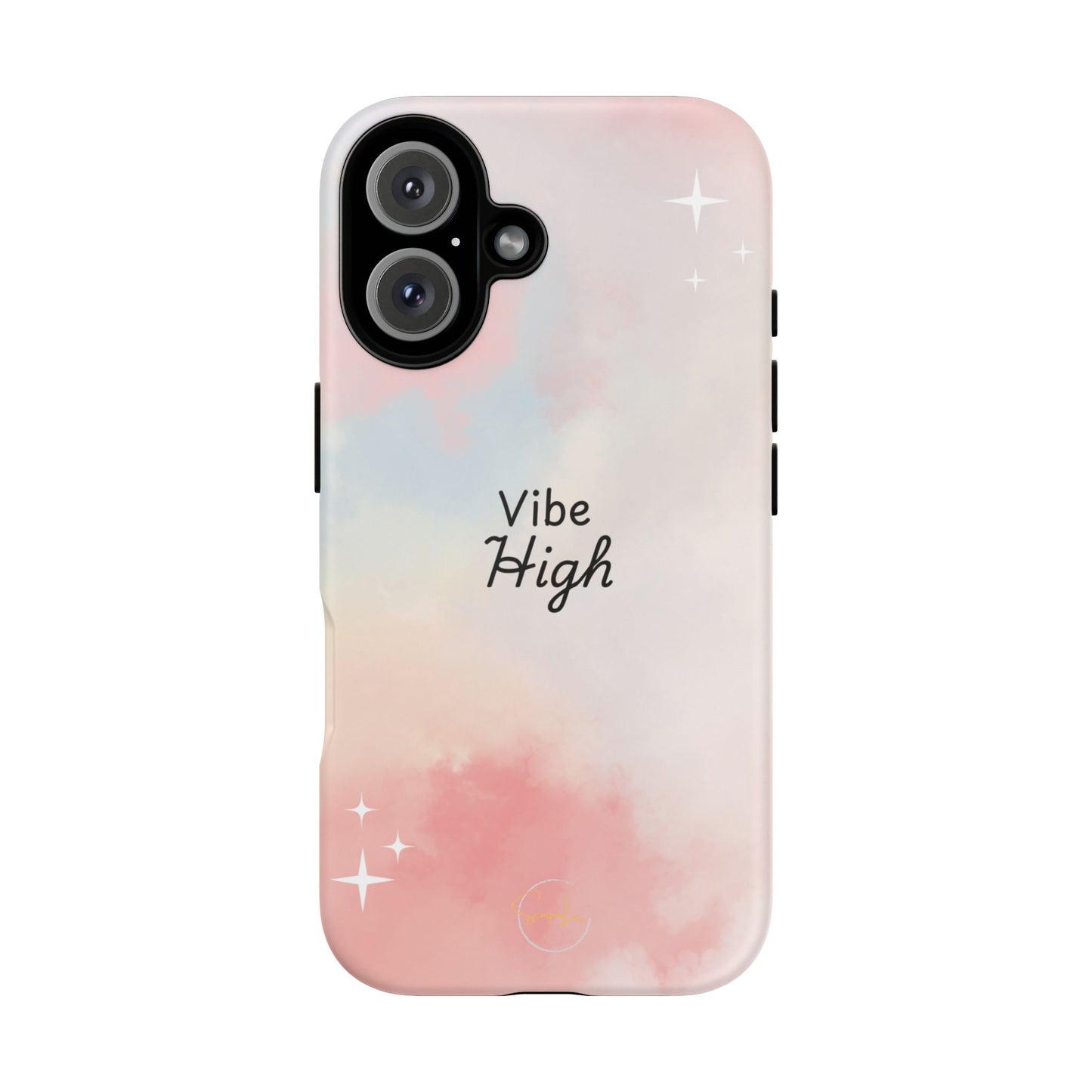 Phone Case - Vibe High Quote Pink Sky Magic Sparkle