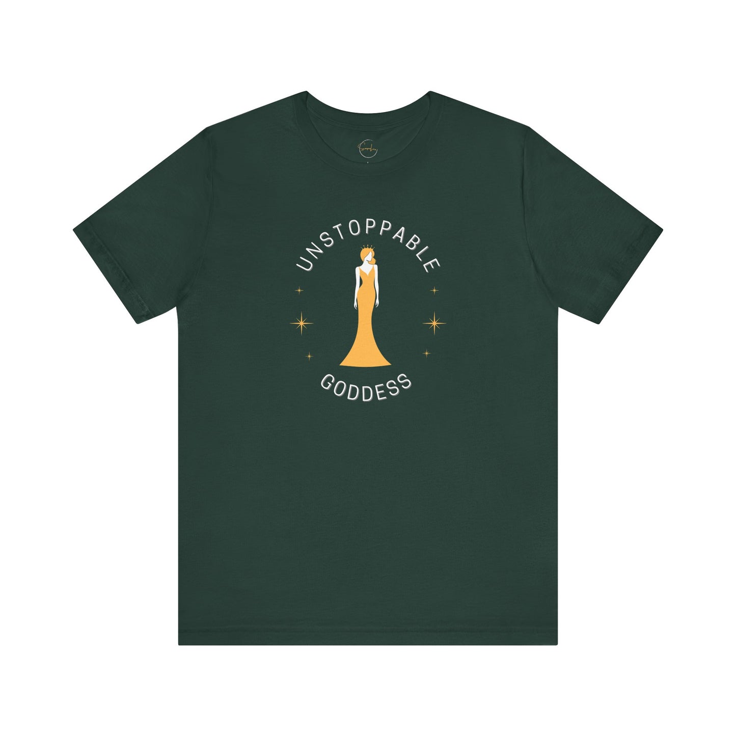 Unstoppable Goddess T-Shirt - Empowering Unisex Short Sleeve Tee