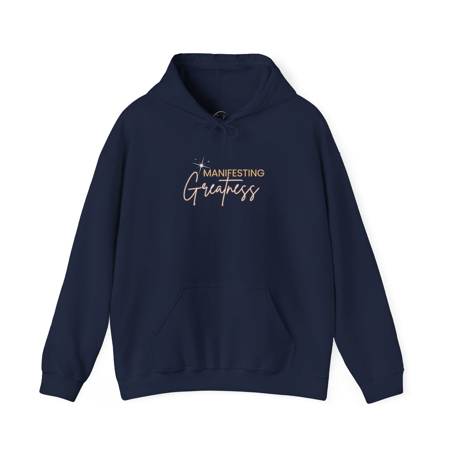 Manifesting Greatness Hoodie - Unisex Heavy Blend Sweatshirt for Empowerment & Comfort