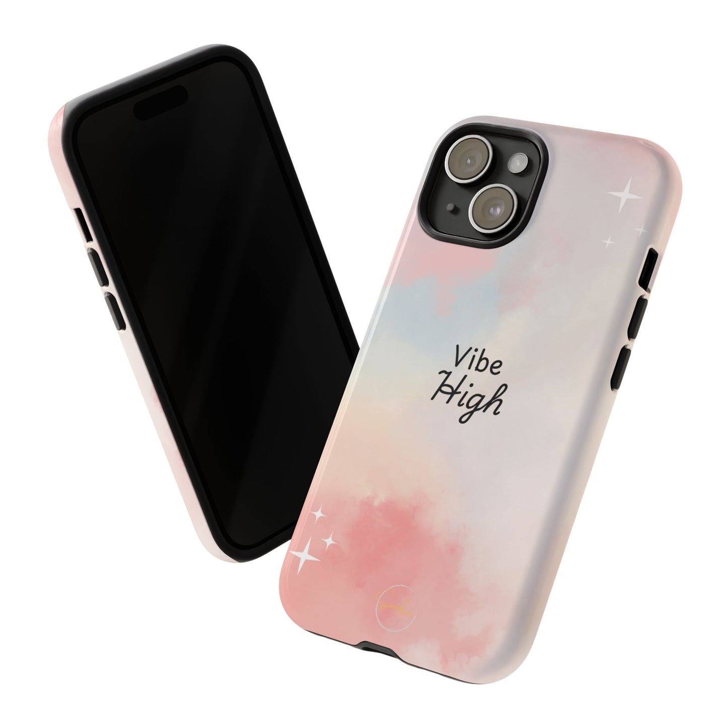 Phone Case - Vibe High Quote Pink Sky Magic Sparkle