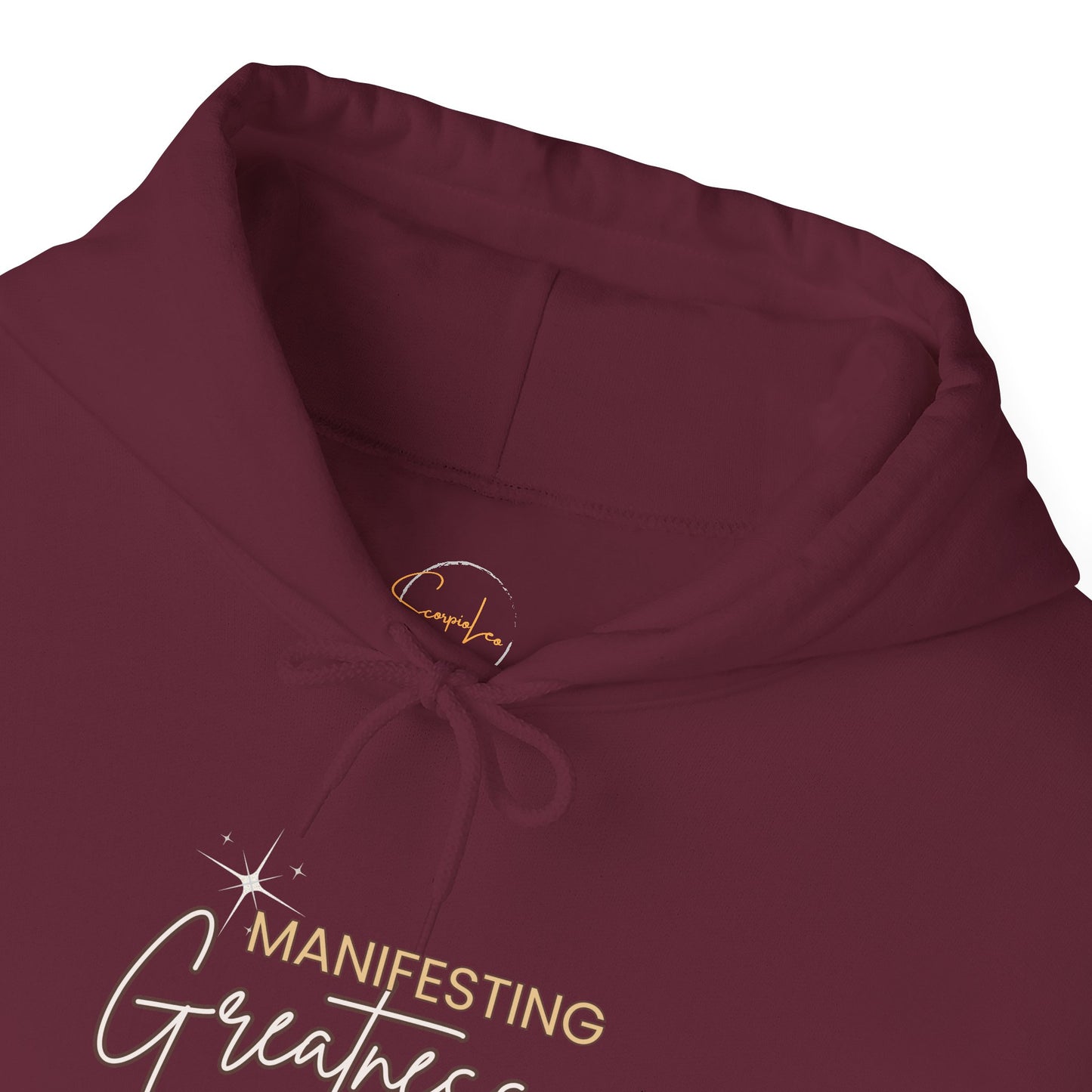 Manifesting Greatness Hoodie - Unisex Heavy Blend Sweatshirt for Empowerment & Comfort