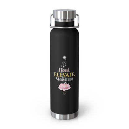 Goddess Energy Insulated Water Bottle – Heal, Elevate, Manifest | 22oz Copper Vacuum Flask for Wellness & Self-Care