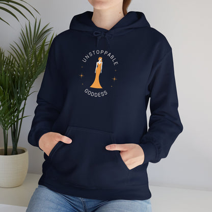 Unstoppable Goddess Hooded Sweatshirt - Empowering Unisex Heavy Blend™ Hoodie