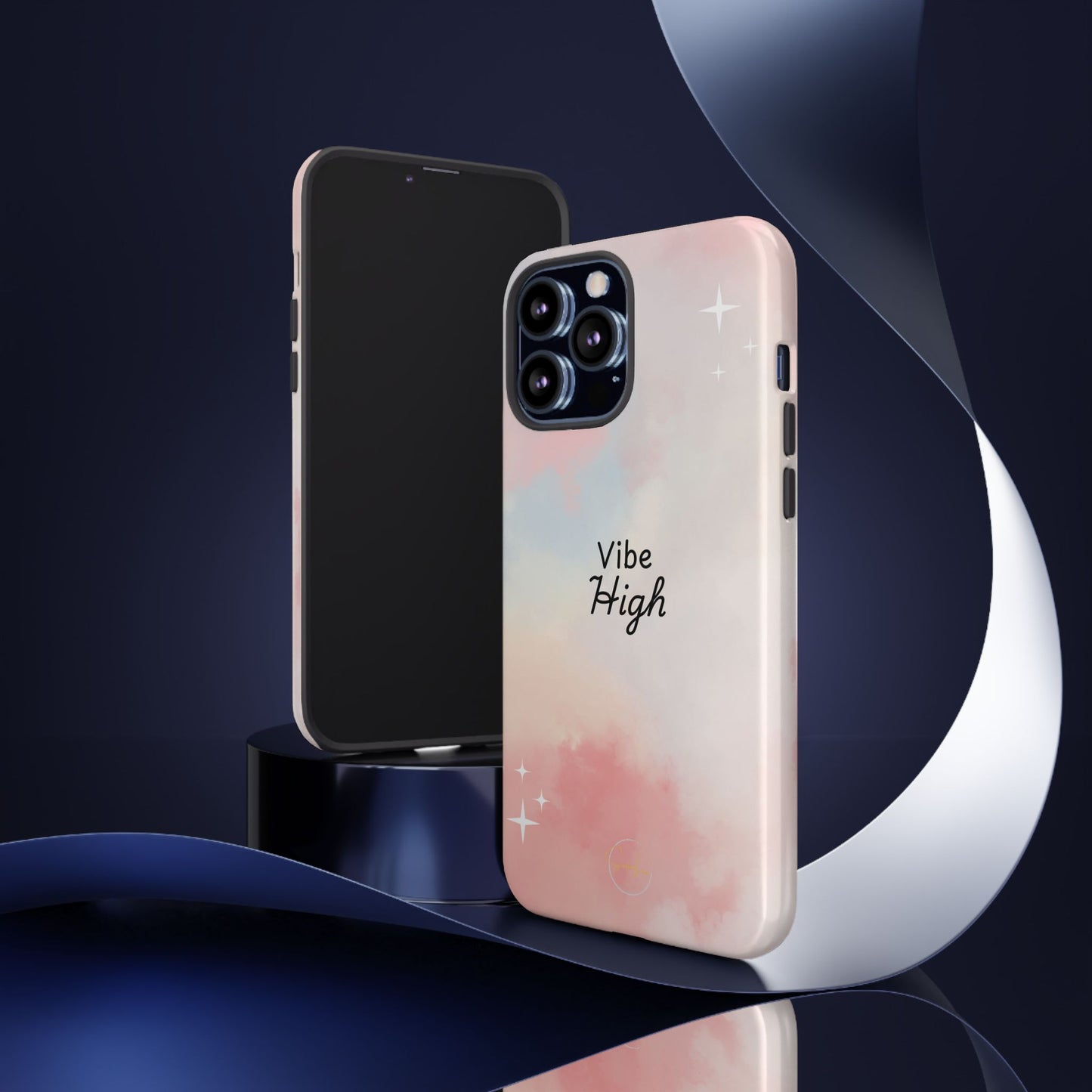 Phone Case - Vibe High Quote Pink Sky Magic Sparkle