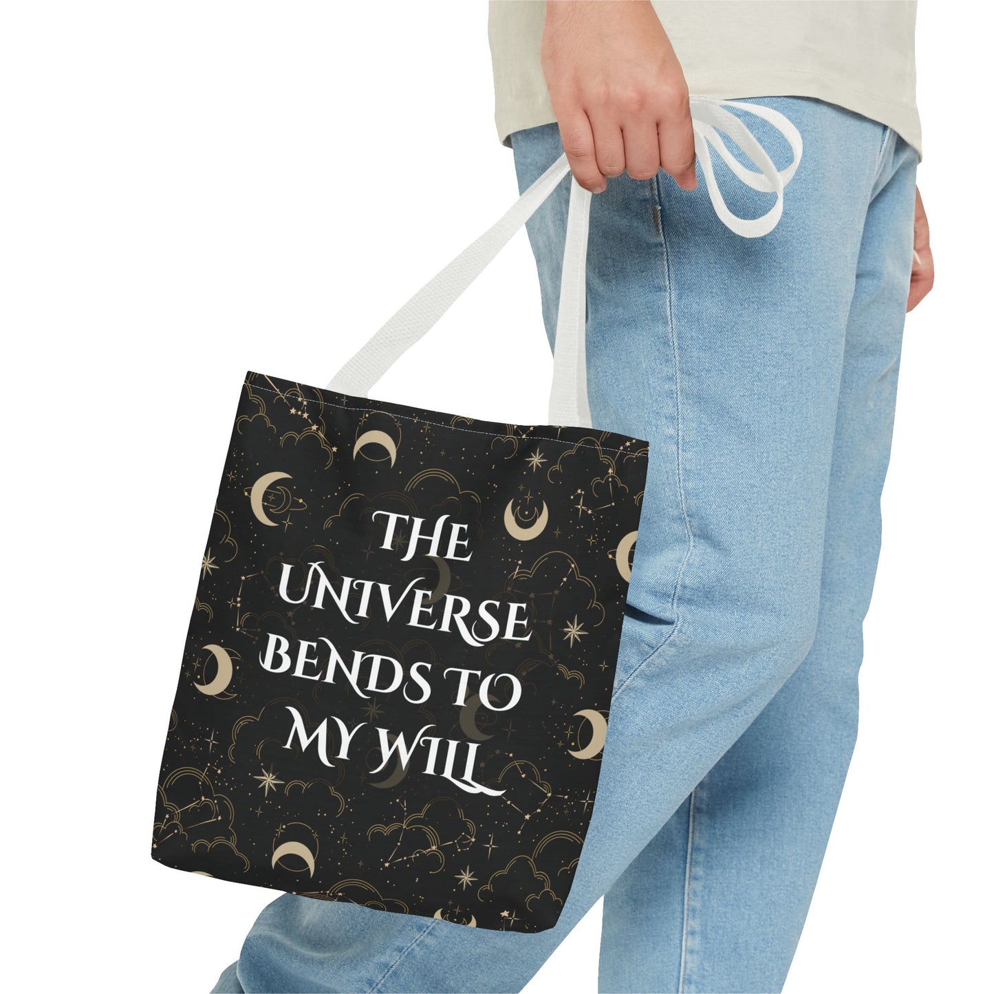 Astrology Tote Bag - The Universe Bends to My Will | Celestial Design for Magic Lovers