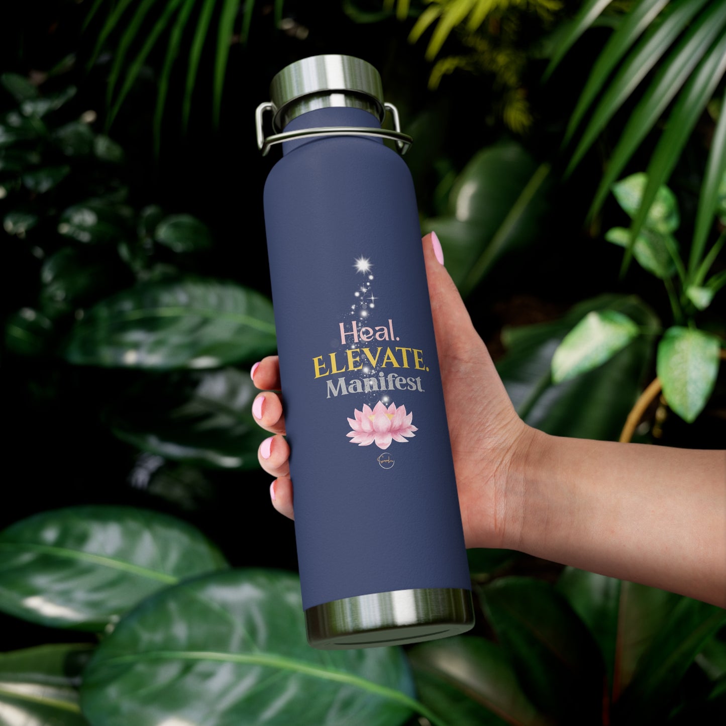 Goddess Energy Insulated Water Bottle – Heal, Elevate, Manifest | 22oz Copper Vacuum Flask for Wellness & Self-Care