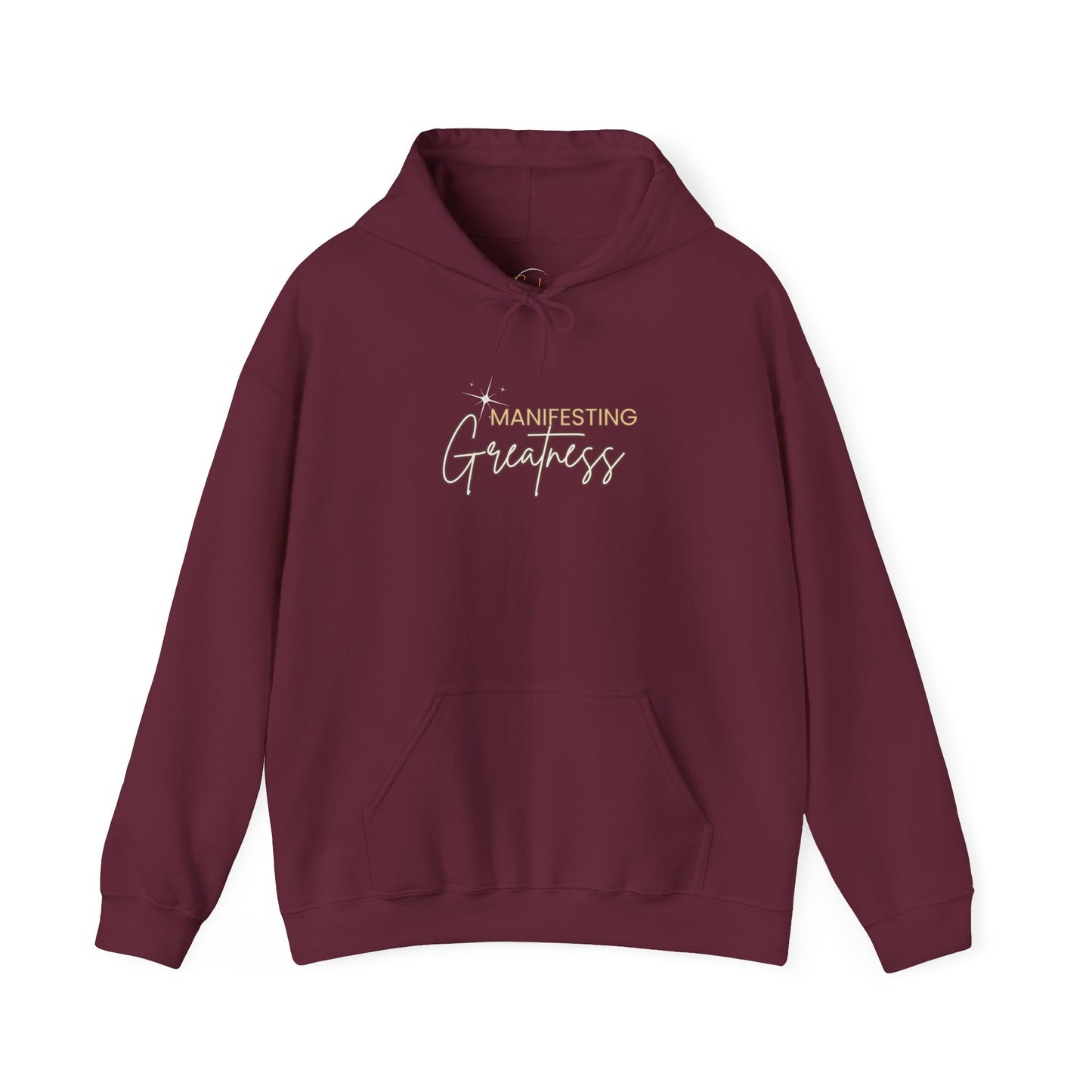 Manifesting Greatness Hoodie - Unisex Heavy Blend Sweatshirt for Empowerment & Comfort