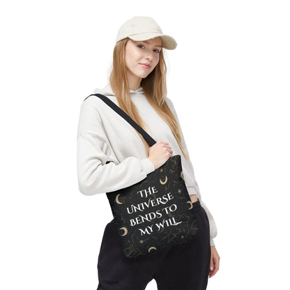 Astrology Tote Bag - The Universe Bends to My Will | Celestial Design for Magic Lovers