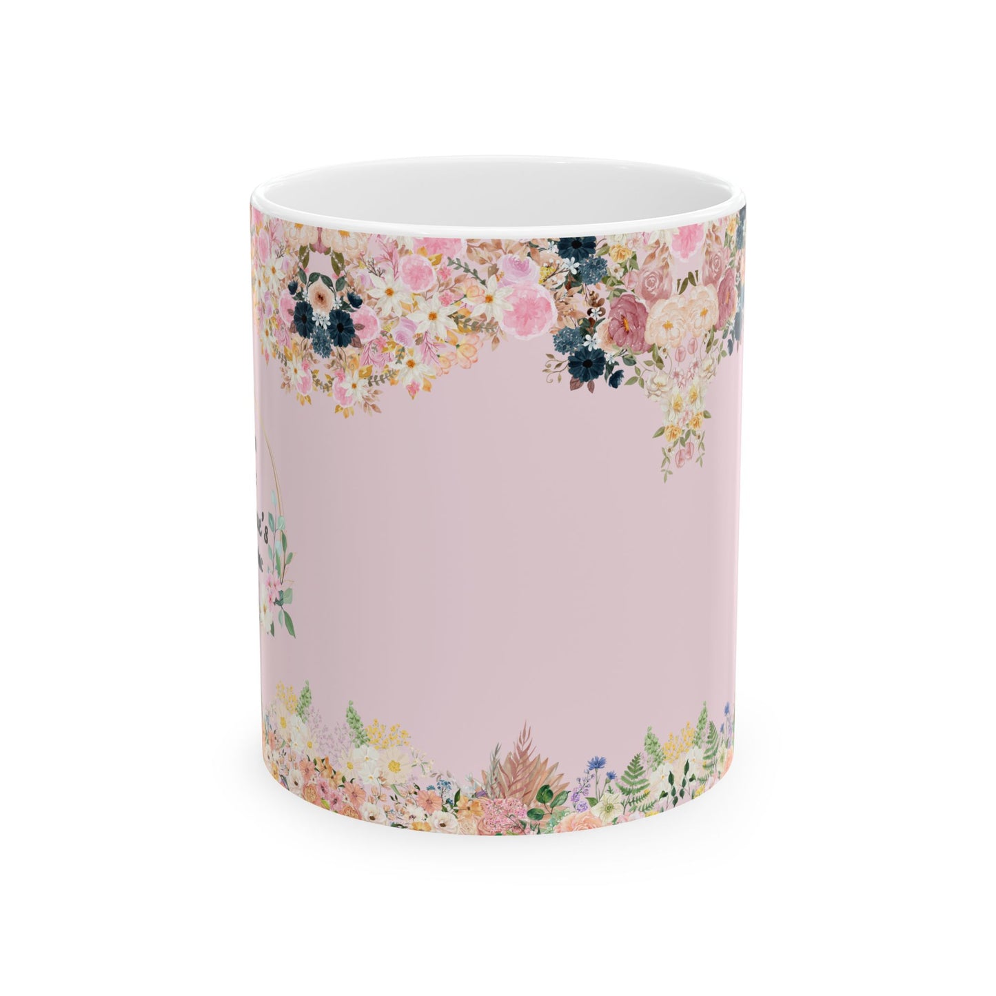 Floral Ceramic Mug – Beautiful Blooming Design for Coffee Lovers