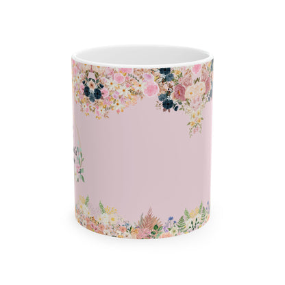 Floral Ceramic Mug – Beautiful Blooming Design for Coffee Lovers