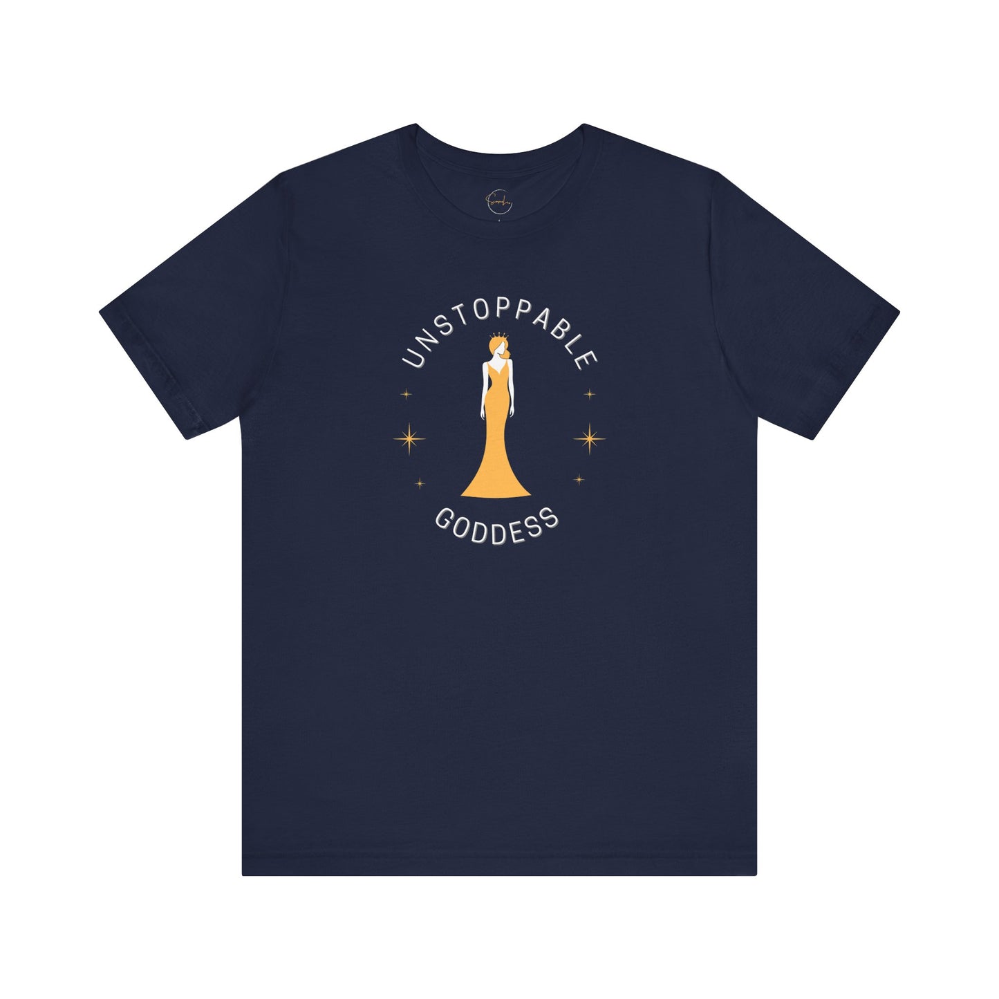Unstoppable Goddess T-Shirt - Empowering Unisex Short Sleeve Tee