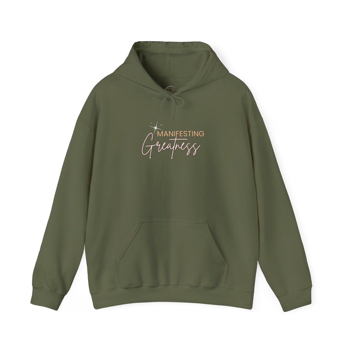 Manifesting Greatness Hoodie - Unisex Heavy Blend Sweatshirt for Empowerment & Comfort