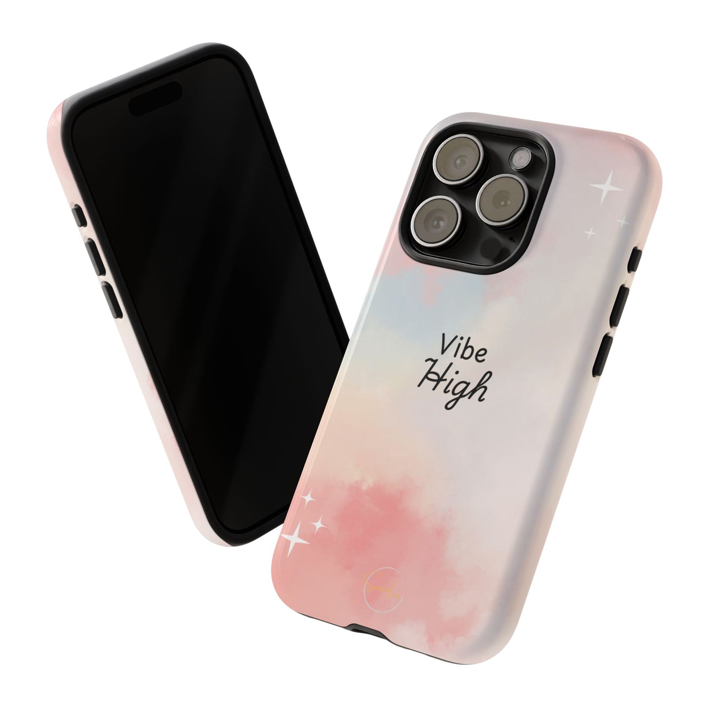 Phone Case - Vibe High Quote Pink Sky Magic Sparkle