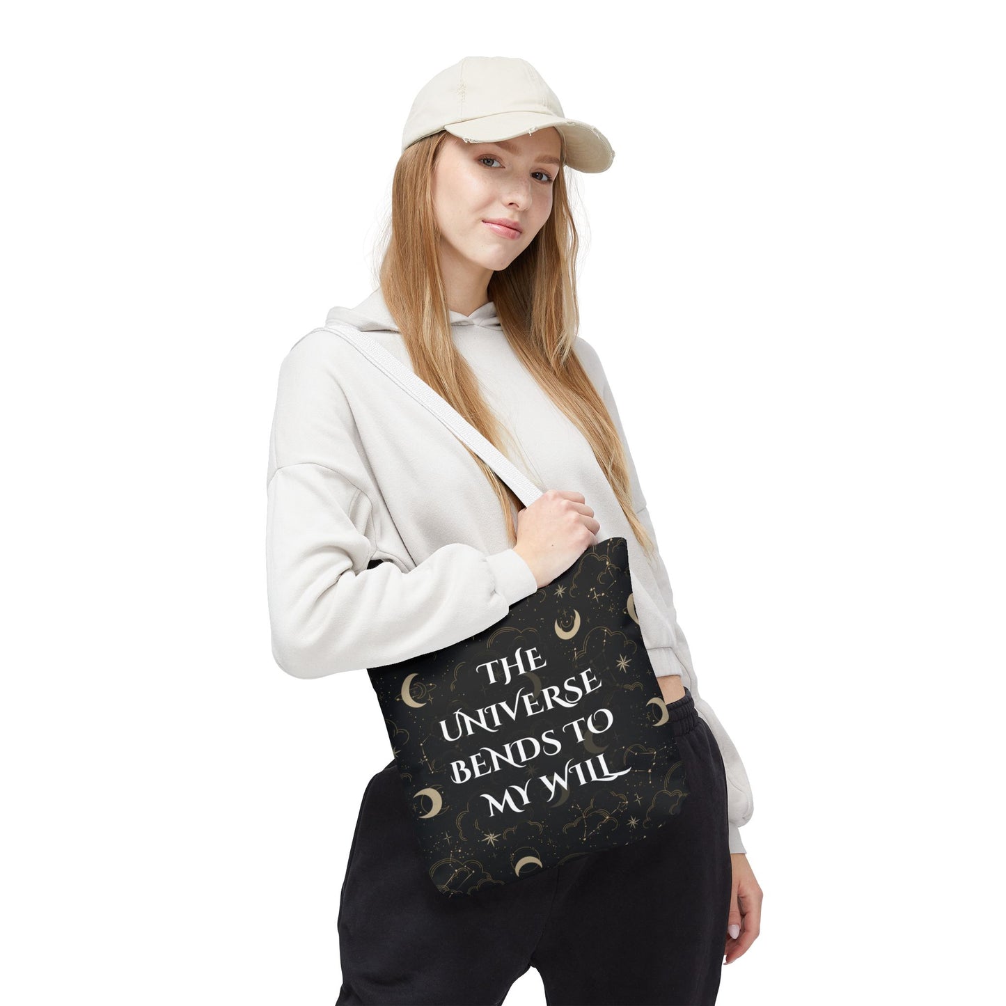 Astrology Tote Bag - The Universe Bends to My Will | Celestial Design for Magic Lovers
