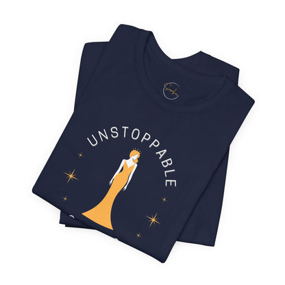 Unstoppable Goddess T-Shirt - Empowering Unisex Short Sleeve Tee