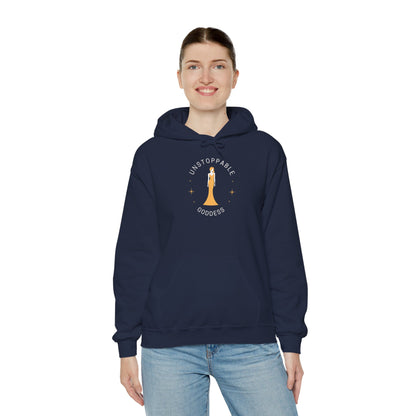 Unstoppable Goddess Hooded Sweatshirt - Empowering Unisex Heavy Blend™ Hoodie