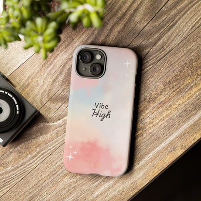 Phone Case - Vibe High Quote Pink Sky Magic Sparkle