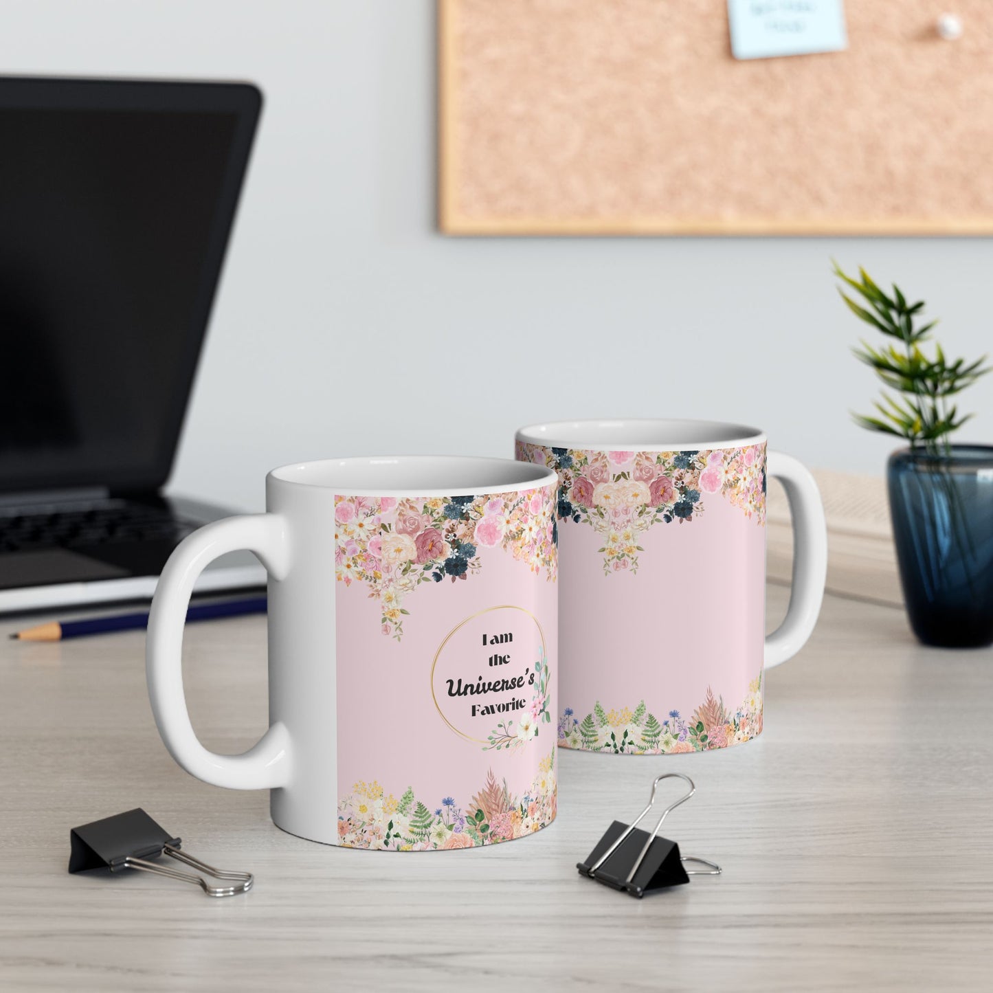Floral Ceramic Mug – Beautiful Blooming Design for Coffee Lovers