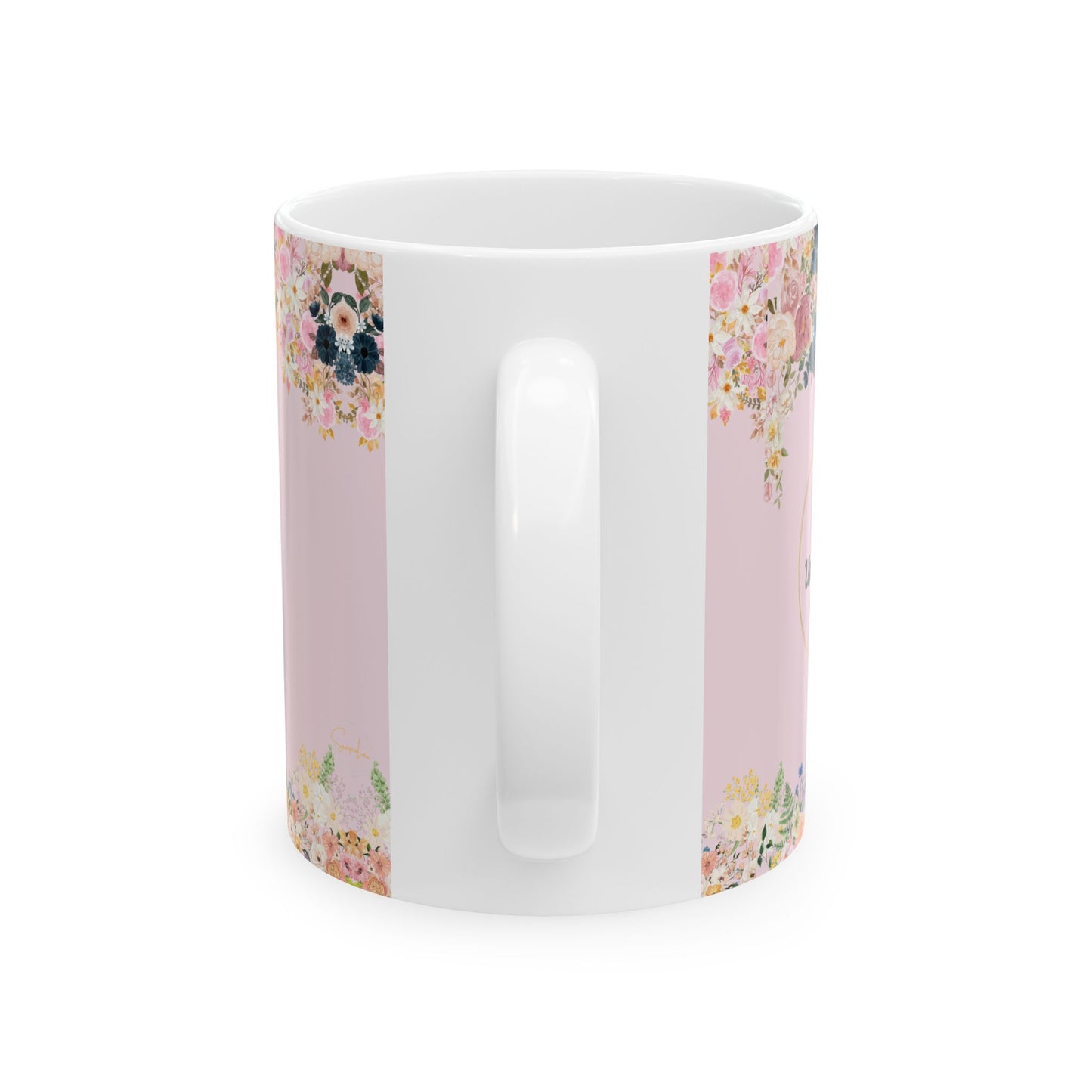 Floral Ceramic Mug – Beautiful Blooming Design for Coffee Lovers