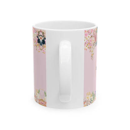Floral Ceramic Mug – Beautiful Blooming Design for Coffee Lovers