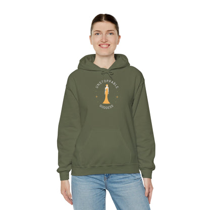 Unstoppable Goddess Hooded Sweatshirt - Empowering Unisex Heavy Blend™ Hoodie