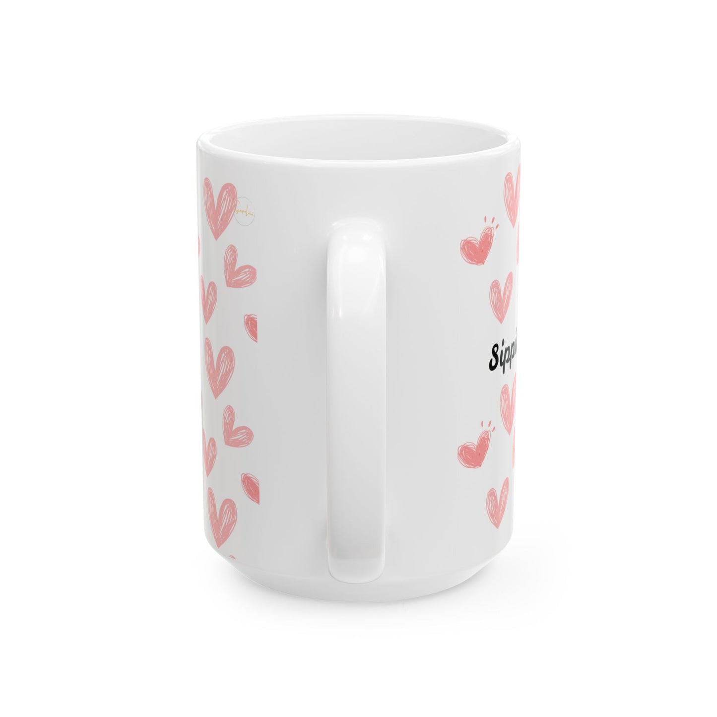 Self-Love Ceramic Mug | Cute Hearts Design | Perfect Gift for Anyone