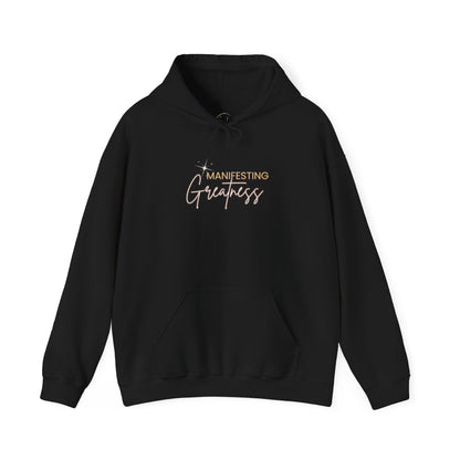 Manifesting Greatness Hoodie - Unisex Heavy Blend Sweatshirt for Empowerment & Comfort
