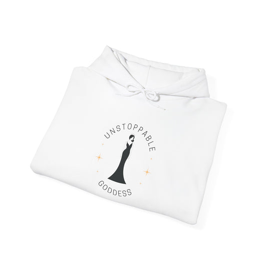 Unstoppable Goddess Hooded Sweatshirt - Empowering Unisex Heavy Blend™ Hoodie